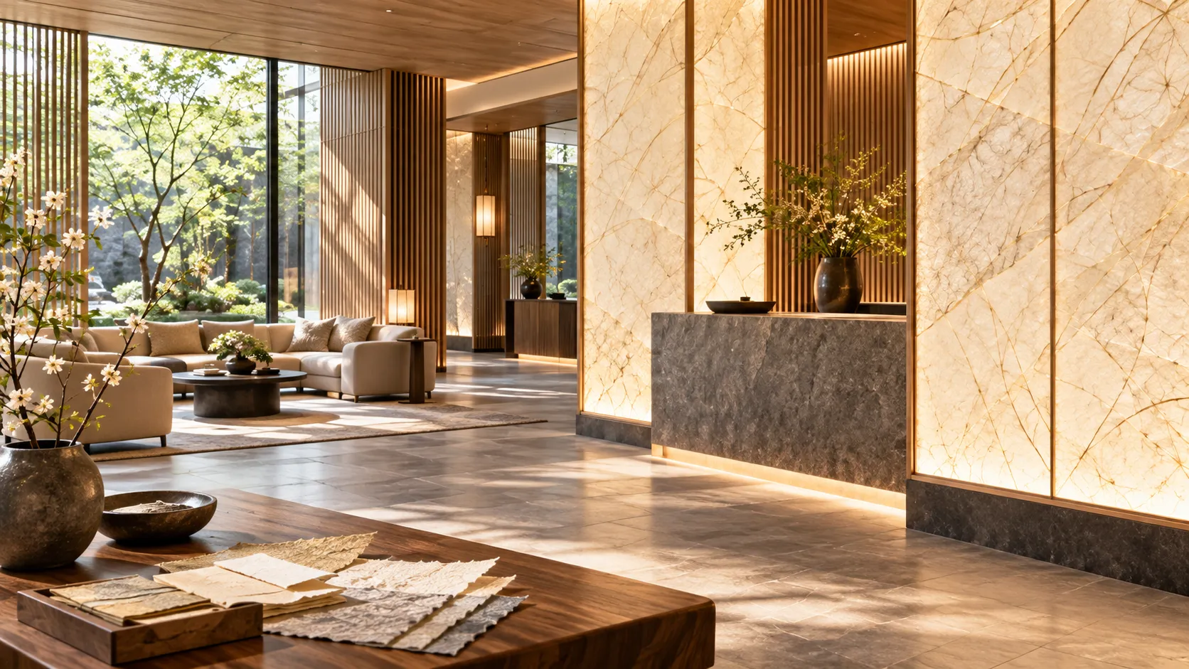 Custom Washi Wall Panels for Hotels and Retail Interiors