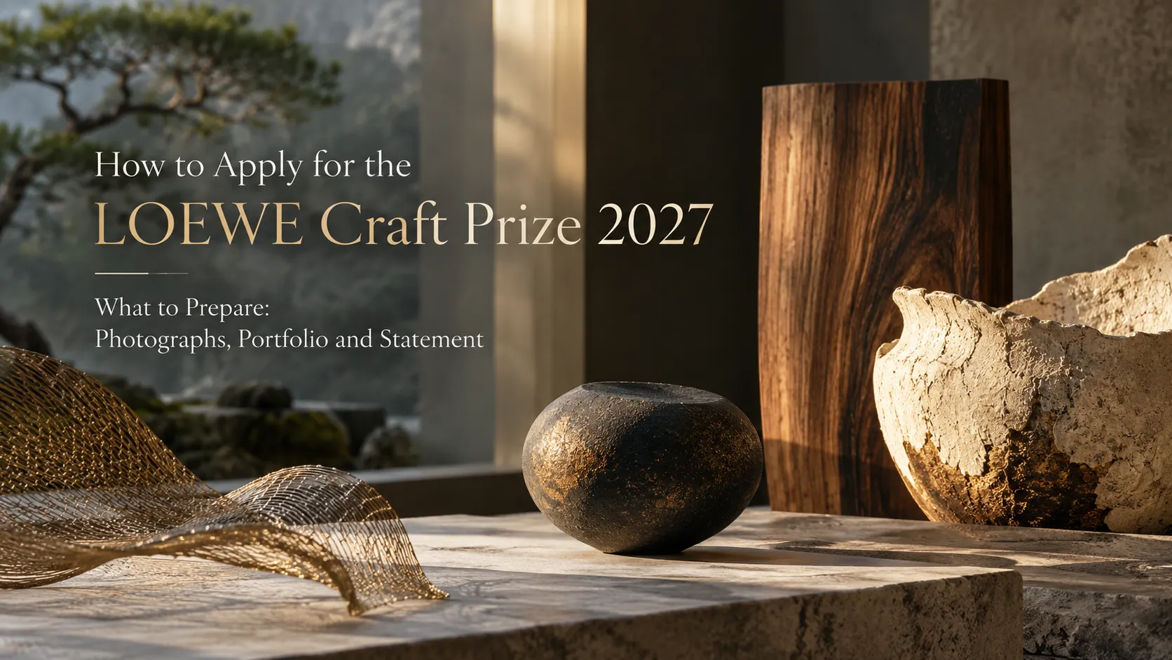 LOEWE Craft Prize 2027 Guide: Photos, Portfolio, Statement