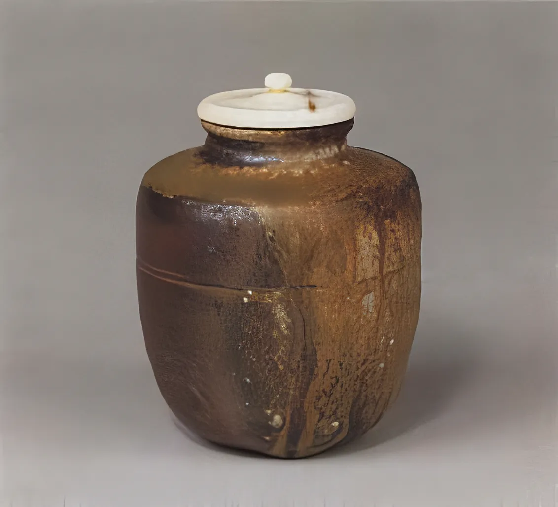 Bizen Katatsuki Tea Caddy